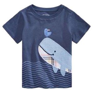 Baby Boys Shor-Sleeve Walrus Cotton T-Shirt